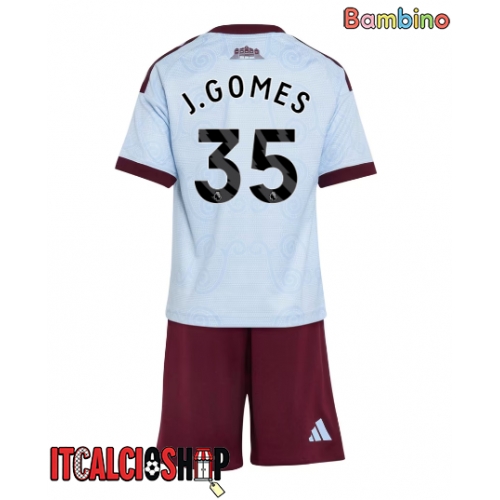 Aston Villa Joao Gomes #35 Terza Maglia Bambino 2026-27 Manica Corta (+ Pantaloni corti)